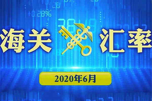 2020年6月海关适用汇率